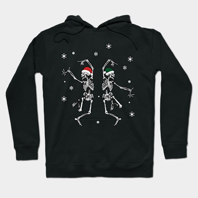 Skeleton Merry Christmas Hoodie by little.tunny